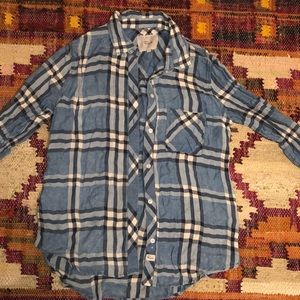 Rails blue flannel